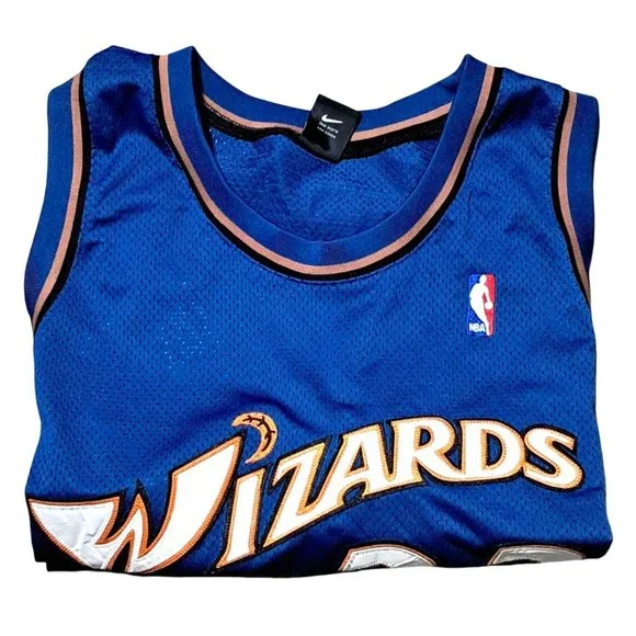Vintage Jersey Michael Jordan #23 Nike Team NBA Basketball Wizards Blue Mens Siz